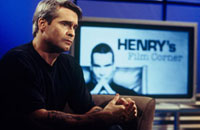 Henry Rollins on the set of his new show, <i>Henry’s Film Corner</i>. Image