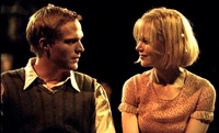 Nicole Kidman (right) stars with Paul Bettany in <i>Dogville</i>. Image