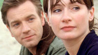 Ewan McGregor and Emily Mortimer star in <i>Young Adam</i>. Image