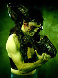 Jigsaw springs more traps on unsuspecting victims in <i>Saw II</i>. Image