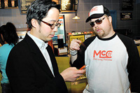 Robert J. Lee (left) and Michael D. Friedman star in <i>Return of the Jackalope</i>. Image