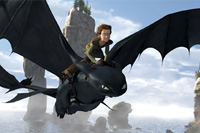 A boy befriends a dragon in <i>How to Train Your Dragon</i>. Image