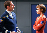 Scott Bakula and Jolene Blalock co-star on <i>Enterprise</i>. Image
