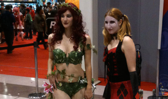 Costumed babes at Comic Con NYC 2011