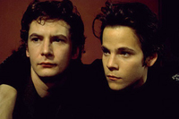 Ian Hart (left) is John Lennon and Stephen Dorff is Stuart Sutcliff in 'Backbeat'