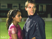 Parminder Nagra and Jonathan Rhys-Meyer in 'Bend It Like Beckham'