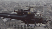 'Blue Thunder' helicopter flies over Los Angeles