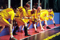 The team takes to the line in 'Dodgeball: A True Underdog Story'