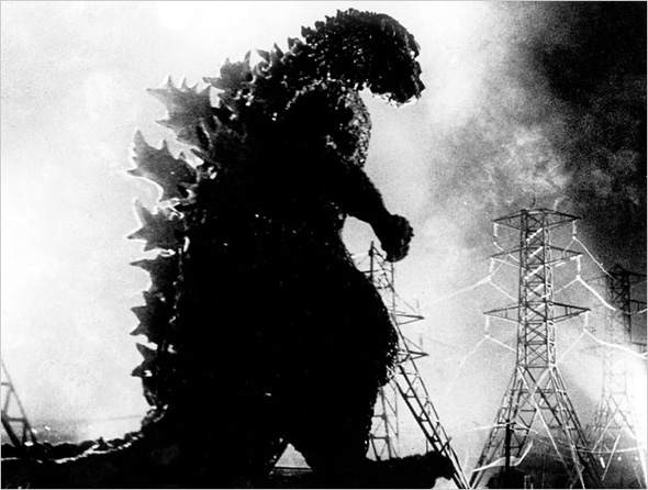 Godzilla (Gojira) first trampled through Tokyo in 1954