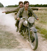 Gael García Bernal (front) and Rodrigo de la Serna co-star in 'The Motorcycle Diaries'