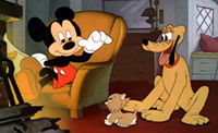 Pluto with Mickey Mouse in 'Walt Disney Treasures: The Complete Pluto'