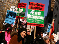 Protesters seen in 'Uncovered: The War in Iraq'