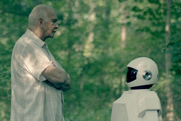 Frank Langella isn't too happy in 'Frank & Robot'