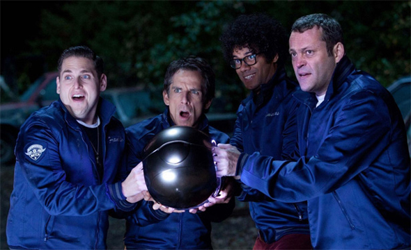 Jonah Hill, Ben Stiller, Richard Ayoade and Vince Vaughn in 'The Watch'