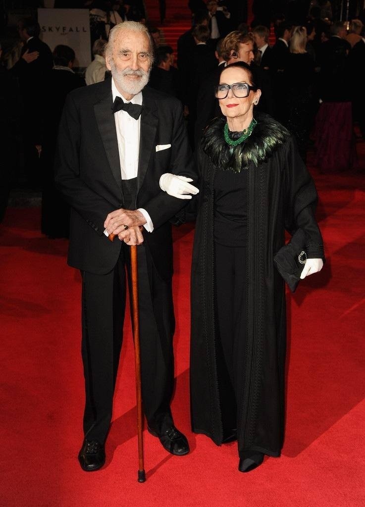 Christopher Lee and his wife of more than 50 years Birgit “Gitte” Kroencke