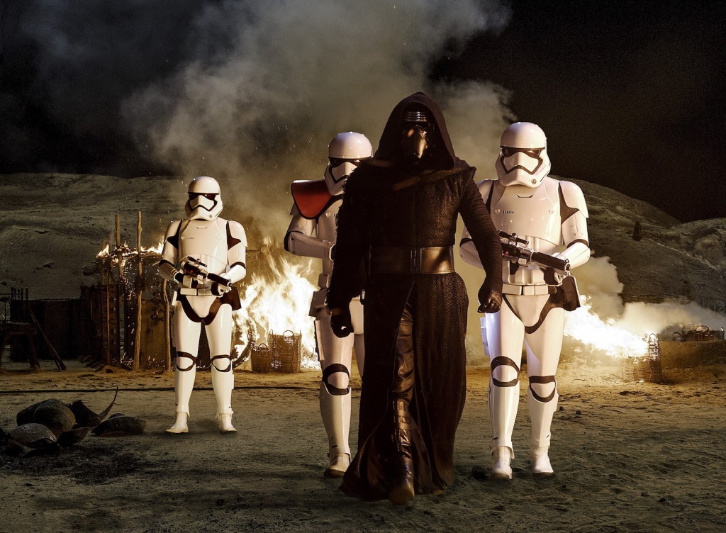 Adam Driver as "Kylo Ren" in 'Star Wars Episode VII: The Force Awakens'
