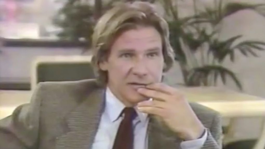 Harrison Ford during an interview for "West 57" in 1987. (CBS News)