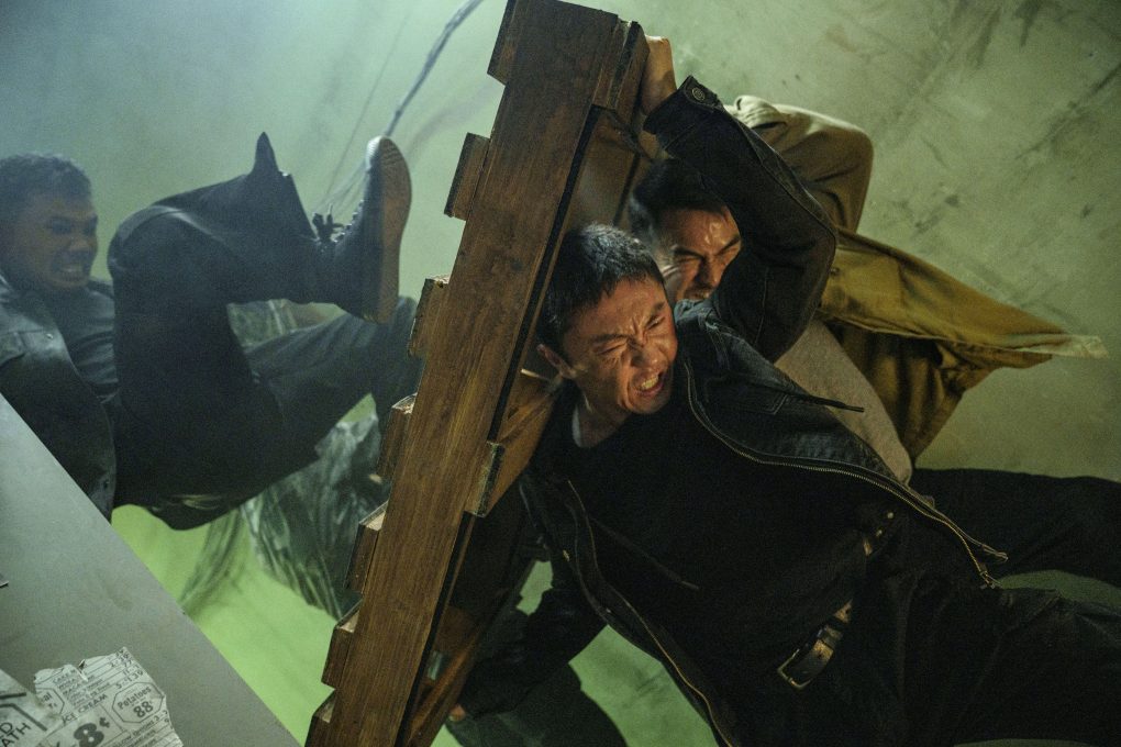 Xie Miao as Wang Wei and Joe Taslim as Navin in "The Furious." (Norachai Kajchapanont / Lionsgate)